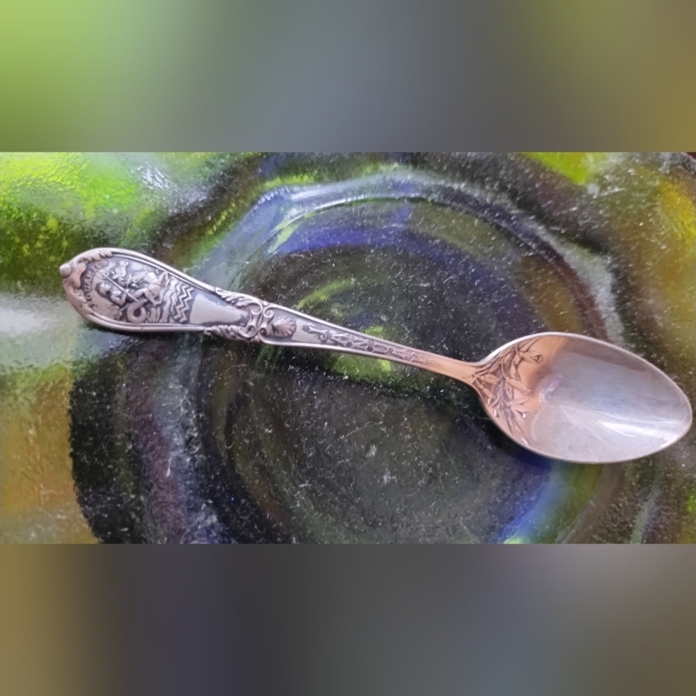 GORHAM 925 Sterling Silver Antique Zodiac January Spoon Capricorn Demitasse 4⅛